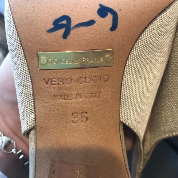 Dolce & Gabbana Sparkle slingback stilettos - Picture 6 of 7